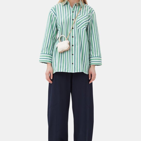 GANNI Nano Butterfly Crossbody bag Golden kiwi Quiet Luxury Street Style - Picture 2 of 14